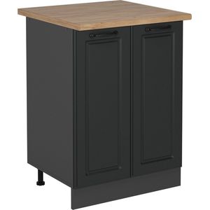 Vicco R-Line Keuken Keukenonderkast – 60 cm , WB Eik Antraciet landhuis , WB Eik