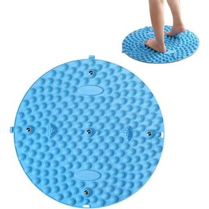 Voetmassage apparaat-Voetmassagekussen - Ontspannend massagekussen Voetmassagekussen - Voetacupressuurkussen - Anti-vermoeidheidswandelsteen grotkussenkorrel Draagbaar massagehulpmiddel - Voor langdurig zitten en lopen - Blauw - 13,4 inch