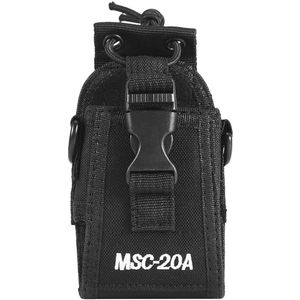 Nylon Radiotas voor Bidirectionele Radio's en Walkie-Talkies - Verstelbare Schouderband en Back Clip