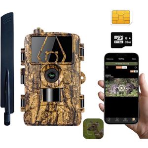 Wildcamera - Nachtzicht - 4K Video - 60MP Foto - Wifi - Voor Buiten