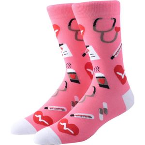 Verpleegkundige sokken ""Pink vibe"" - Verpleegkundige cadeau - Verpleegkundige accesoire