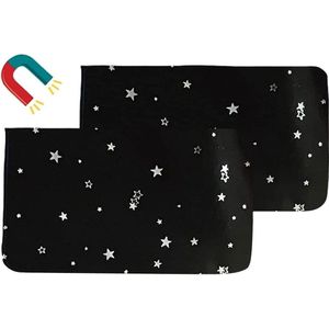Zonnescherm auto voor baby's en kinderen - magnetische zonwering UV-bescherming zijruit - 2 stuks - Zonnescherm