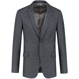 GENTS - Colbert tweedlook ruit - Polyblend - Ruit Grijs - Maat 50/L