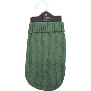 Boony - hondentrui - kabeltrui - Kleur: olijfgroen - Ruglengte: 25 cm