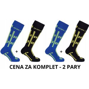 2 Paar Salomon Skisokken Junior Warm Wol Merino Maat S (27-30)