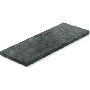 MOOISA - Marmer - dienblad rechthoek S - groen marmer - 10x25cm - rond marmer dienblad - vierkant marmer dienblad - decoratie schaal - tapasplank - serveerplank