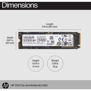 HP 1TB PCIe4x4 NVMe M.2 SSD