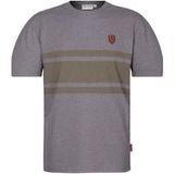 Naketano - T-Shirt - Dark Grey Melange/Olive Melange - Haschisch in der Blutbahn