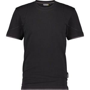DASSY® Kinetic T-shirt - maat 2XL - ZWART/ANTRACIETGRIJS