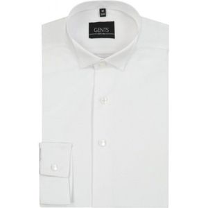 GENTS - Rokhemd - Polyblend - Wit - Maat XXL 45/46/XXL 45/46