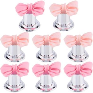 Toilet Knop Pusher Strik Vormige Hars Toilet Seat Deksel Lifter - 8 STKS 2 Kleuren - Badkamer Vrouwen Nail Helper .