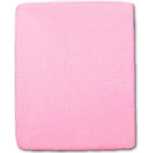 New Baby - Crib Sheet - Terry - Roze - 120x60 cm - Ademend - Zacht - Baby beddengoed - Wieg - Baby essentials - Gestructureerd elastiek