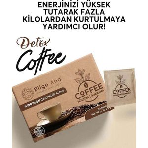 BILGE ANA Hindiba Coffee (Witlofkoffie) met Guarana-extract 100% Natuurlijke Detox Dieetkoffie Keto bevat Mineralen & Vitaminen 30 stuks x 3gr 1 Maandelijks forx5