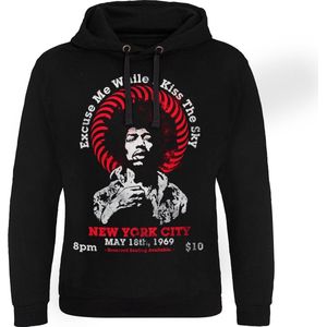 Jimi Hendrix Live In New York Epic Hoodie Black-S