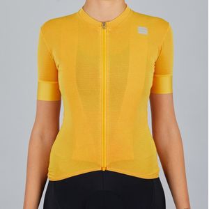 Sportful Fietsshirt korte mouwen Dames Geel  - MONOCROM W JERSEY YELLOW - S