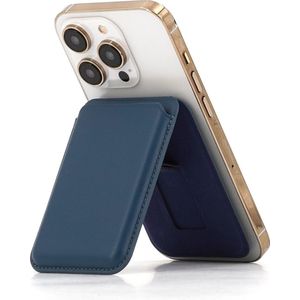 Magnetische Pasjeshouder & Standaard Geschikt Voor MagSafe I Geschikt Voor iPhones 12/13/14 I RFID Bescherming I Creditcardhouder I Kaarthouder I Met Standaard I 3 Pasjes I ​Grijs