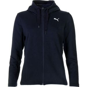 Puma MODERN SPORT FZ Logo Hoody Vrouwen - Cotton Black