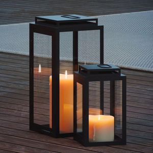Set van 2 Lantaarns voor Tuin en Woonkamer - Sfeervolle Buiten- en Binnenverlichting