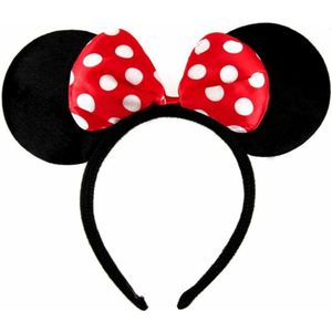 Haarband - Minnie mouse oren met grote strik