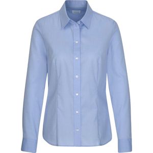 Seidensticker dames blouse regular fit - lichtblauw - Maat: 40