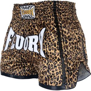 Fluory Muay Thai Shorts Kickboxing Leopard - XS