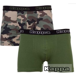 Kappa 2 boxershorts skinny fit maat L camo/cactus