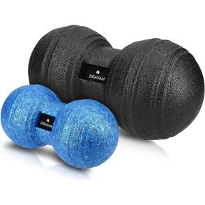 Peanut duo massage ball - In twee maten - Bal voor zelfmassage - Triggerpoint massage - Pindavorm - Verschillende kleuren - Ontspanning - Spierpijnverlichting massage bal voeten