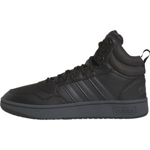 adidas Performance Hoops 3.0 Mid Lifestyle Basketball Classic Winterschoenen - Heren - Zwart- 46