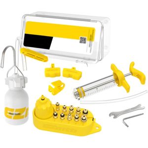EZMTB© Ontluchtingsset Fiets - Geschikt voor Shimano - Met Remolie - Ontluchtingskit - Bleeding Kit - Universeel - Metaal - Geel