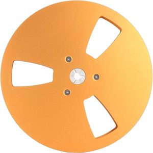 7 Inch Lege Bandhaspel - Geluidsband Universeel - Aluminium Take-up Haspel - Voor Opname Nab - Goud .