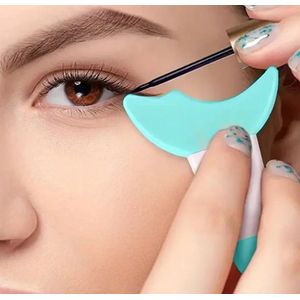 Make up - eyeliner - eyeliner hulp - mascara hulp - applicator - make up kwasten - eyeliner tool - oogschaduw hulp - stencils en sjablonen - eyeliner make-up hulp - oogpotlood - lippenstift -multifunctionele make up hulp - groen