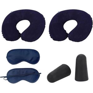 Opblaasbare kussens - Draagbaar en opvouwbaar - 3 stuks - Grijs - Voor outdoor en reizen .