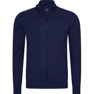 Mario Russo - Full Zip Cardigan - Vest - Navy