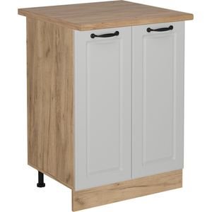 Vicco R-Line Keuken Keukenonderkast – 60 cm , WB Eik Wit Landhuis , WB Eik