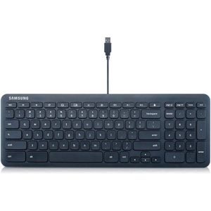 SAMSUNG Toetsenbord QWERTY USB Bedraad Chrome Zwart