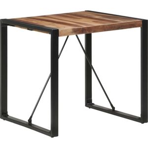 Furniture Limited - Eettafel 80x80x75 cm massief hout met sheesham afwerking