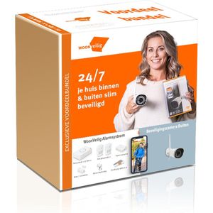 WoonVeilig Alarmsysteem met GRATIS WoonVeilig Beveiligingscamera Buiten