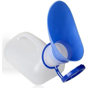 Urinaal Mannen - Plasfles Vrouw - Met Deksel