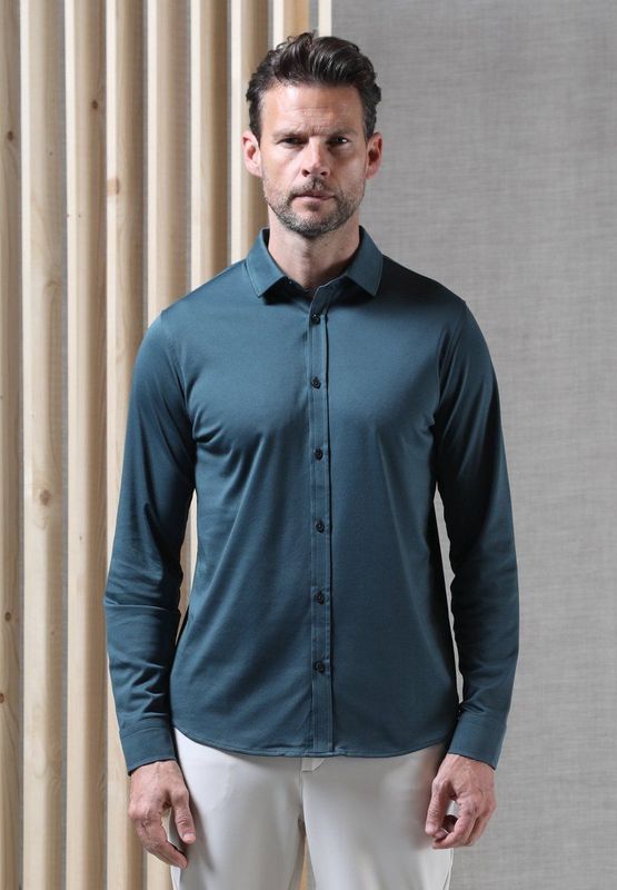 Gabbiano Heren overhemd tone 333510 5001 forest green