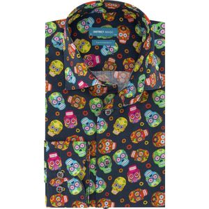 District Indigo Overhemd Print Multicolor (7.11.045.740 - 310)