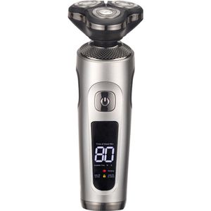 Elektrisch scheerapparaat met roterend 3D-scheermesje