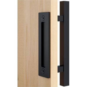 30 cm staldeurgreep, schuifdeurgreep, zwarte deurgreep, schuifdeurgreep, keukengrepen, schuifdeurgreep, voor een houten deur, vierkante deurgesp