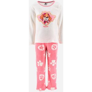 PAW Patrol Pyjama / Huispak - Wit/Roze - Coral Fleece - Maat 104 (4 Jaar)