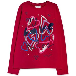 Tuc Tuc Fav Things T-shirt Met Lange Mouwen Rood 8 Years Meisjes