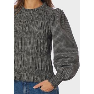 Neo Noir - Marcia Check Blouse - 166893 - 132 Antracite