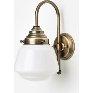 Art Deco Trade - Wandlamp High Button Meander Brons