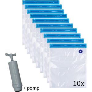Vacuüm zakken voor 3D filament - 10 zakken + pomp - 1Kg en 0,5Kg - PLA PETG ABS NYLON- bewaarzakken - Filament droger 3D printer