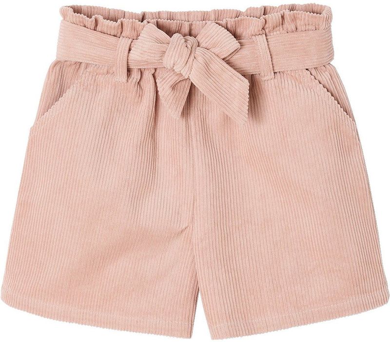 Korte Broek - Roze - Paper Bag Stijl - Fluweel / Velours