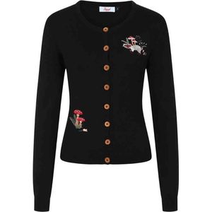 Banned - Woodland Mushroom Cardigan - S - Zwart