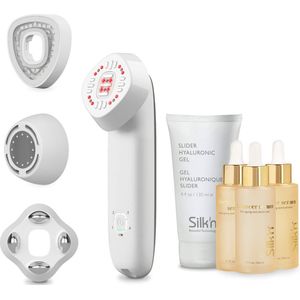 Silk'n FaceTite MultiPlatform Maximizer Kit - Huidverjongingsapparaat - Gezichtsmassage - Inclusief 3 Serums en 2 Extra Koppen